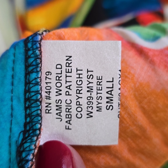 Jams World Floral Hawaiian Ci Ci Midi Dress Mystere Womens Size S - Picture 8 of 9